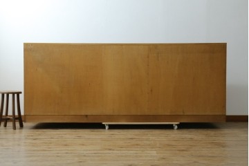 和製ヴィンテージ　図書館で使われていたシンプルなブックラック　(R-077696)