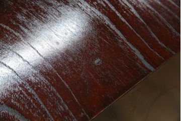 中古　仙台民芸箪笥　欅産業　漆塗り　深みのある木の色合いと華やかな金具が目を惹く仙台箪笥(引き出し、収納タンス、整理箪笥、サイドチェスト)(R-077704)