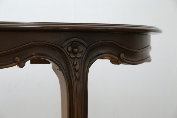 中古　カリモク家具(karimoku)　domani(ドマーニ)　Louis(ルイ)XVシリーズ　優雅な佇まいが魅力的なエクステンションテーブル　(R-077706)