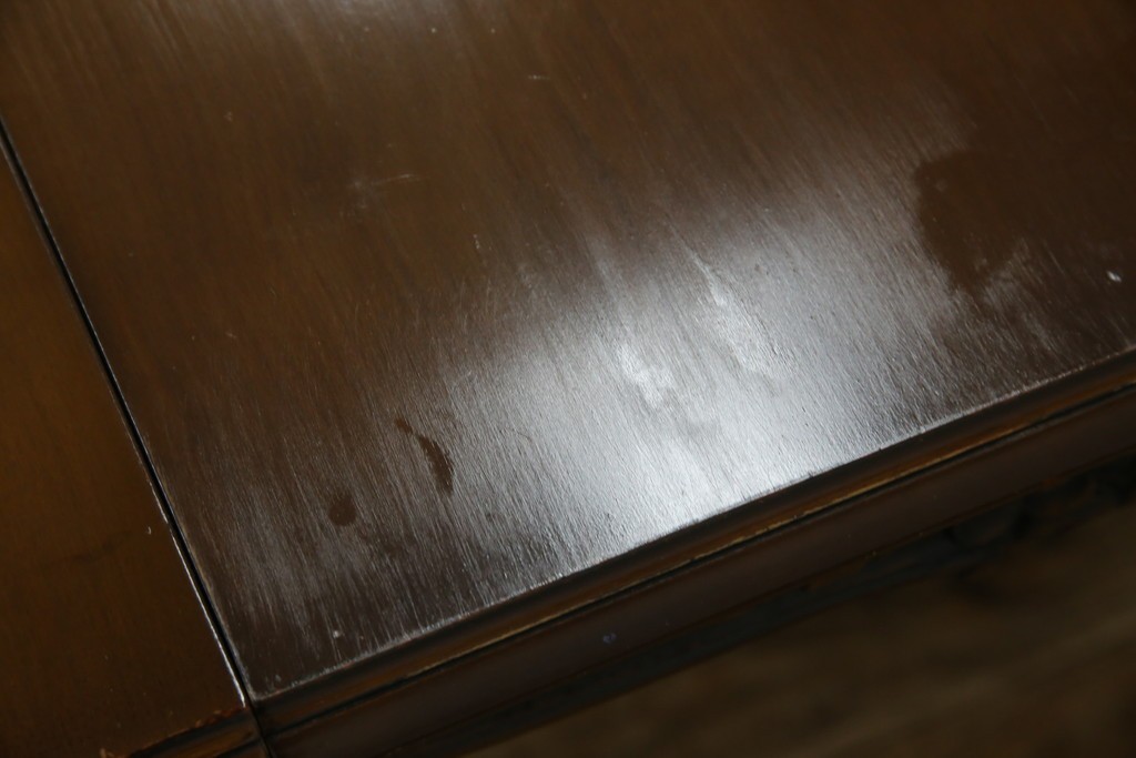 中古　カリモク家具(karimoku)　domani(ドマーニ)　Louis(ルイ)XVシリーズ　優雅な佇まいが魅力的なエクステンションテーブル　(R-077706)