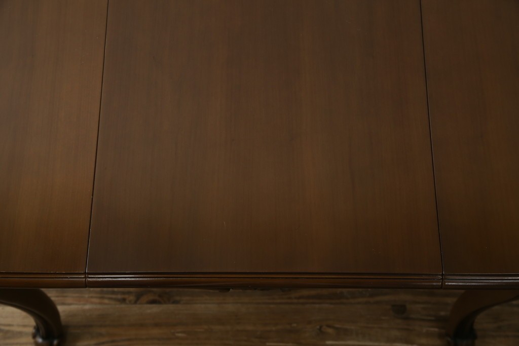 中古　カリモク家具(karimoku)　domani(ドマーニ)　Louis(ルイ)XVシリーズ　優雅な佇まいが魅力的なエクステンションテーブル　(R-077706)