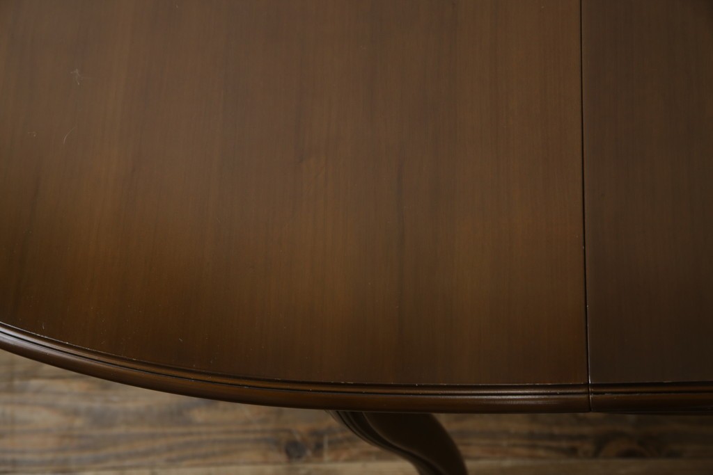 中古　カリモク家具(karimoku)　domani(ドマーニ)　Louis(ルイ)XVシリーズ　優雅な佇まいが魅力的なエクステンションテーブル　(R-077706)