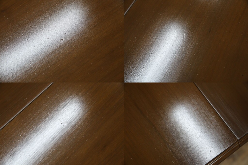 中古　カリモク家具(karimoku)　domani(ドマーニ)　Louis(ルイ)XVシリーズ　優雅な佇まいが魅力的なエクステンションテーブル　(R-077706)