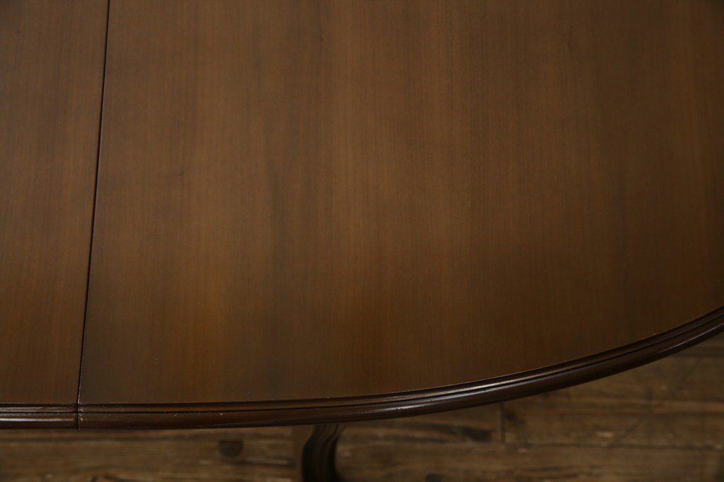 中古　カリモク家具(karimoku)　domani(ドマーニ)　Louis(ルイ)XVシリーズ　優雅な佇まいが魅力的なエクステンションテーブル　(R-077706)