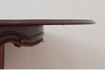 中古　カリモク家具(karimoku)　domani(ドマーニ)　Louis(ルイ)XVシリーズ　優雅な佇まいが魅力的なエクステンションテーブル(ダイニングテーブル、オーバルテーブル、食卓、4人掛け、6人掛け)(R-077706)