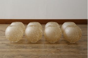 和製ビンテージ　松下電工(ナショナル)　木製のクラシックな八灯シャンデリア(天井照明、吊り下げ照明、ヴィンテージ)(R-077712)
