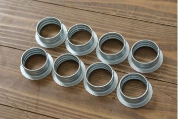 和製ビンテージ　松下電工(ナショナル)　木製のクラシックな八灯シャンデリア(天井照明、吊り下げ照明、ヴィンテージ)(R-077712)