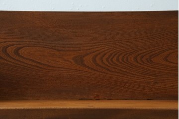 和製アンティーク　総欅(ケヤキ)材　シンプルでしっかりとしたつくりのブックスタンド　(R-077716)