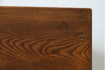 和製アンティーク　総欅(ケヤキ)材　シンプルでしっかりとしたつくりのブックスタンド　(R-077716)