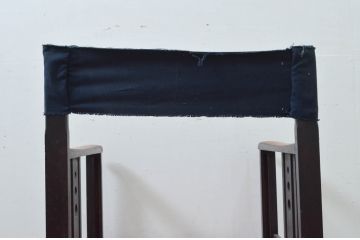 和製アンティーク　山葉(ヤマハ・日本楽器)　和モダンのお部屋作りにおすすめな畳にやさしい折り畳み式ロッキングチェア(文化椅子、フォールディングチェア、アームチェア、揺り椅子、イス)(R-077719)