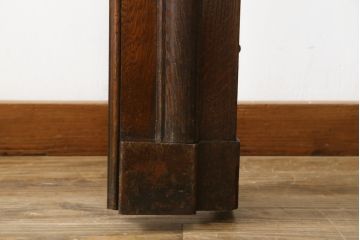 イギリスアンティーク　大型　オーク材　重厚感のある佇まいが魅力的なマントルピース(装飾、飾り棚、暖炉、ディスプレイ、英国)(R-077721)
