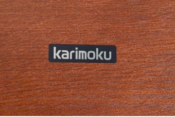 中古　カリモク家具(karimoku)　DT8511　シンプルなシルエットが魅力的なダイニングテーブル(食卓、作業台、机、4人掛け、6人掛け)(定価約12万円)(R-077726)