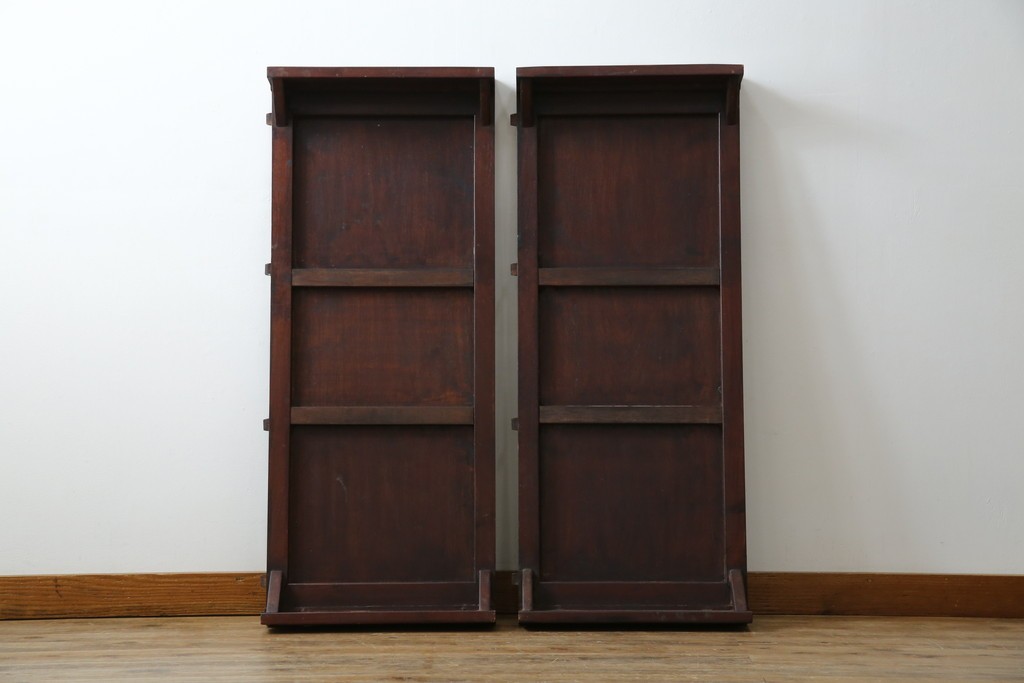 和製ビンテージ　高級品!!　花梨(カリン)材　象嵌入り　華やかな螺鈿(ラデン)細工が美しいエクステンションテーブル　(R-077727)