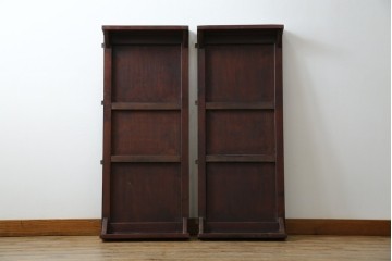 和製ビンテージ　高級品!!　花梨(カリン)材　象嵌入り　華やかな螺鈿(ラデン)細工が美しいエクステンションテーブル　(R-077727)