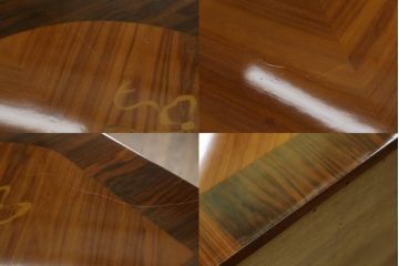 中古　六本木アピス(APIS)取り扱い　イタリア最高級家具　MARCONI ARTE(マルコーニ アルテ)　真鍮飾りが美しい象嵌入りサイドボード(サイドキャビネット、収納棚、戸棚)(定価約200万円)(R-077729)
