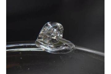 大正〜昭和初期　蓋付き　ノスタルジックな雰囲気を演出するハエ取り瓶2個セット(蠅、蝿、ハエトリ器、ガラス、硝子、フタ付き)(R-077750)