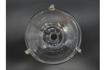 大正〜昭和初期　蓋付き　ノスタルジックな雰囲気を演出するハエ取り瓶2個セット(蠅、蝿、ハエトリ器、ガラス、硝子、フタ付き)(R-077752)