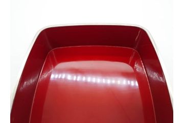 玉峰作　「梅花」　上品な梅の蒔絵が美しい御重箱&重台(木製、三段重箱、漆器、お重、共箱付き)(R-077753)