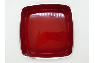 玉峰作　「梅花」　上品な梅の蒔絵が美しい御重箱&重台(木製、三段重箱、漆器、お重、共箱付き)(R-077753)