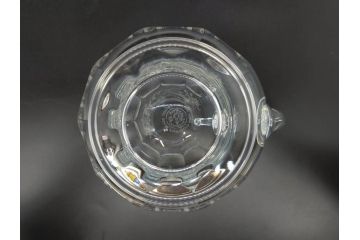 1981年　フランス　Baccarat　バカラ　キリンビアマグコレクション　コレクターズグラス　クリスタルガラス　鳳凰と草花のデザインが優美なビアマグ(KIRIN COLLECTORS GLASS、ジョッキ、グラス、フルレッドクリスタルガラス)(R-077762)