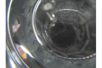 1981年　フランス　Baccarat　バカラ　キリンビアマグコレクション　コレクターズグラス　クリスタルガラス　鳳凰と草花のデザインが優美なビアマグ(KIRIN COLLECTORS GLASS、ジョッキ、グラス、フルレッドクリスタルガラス)(R-077762)