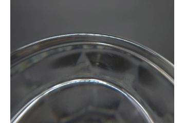 1981年　フランス　Baccarat　バカラ　キリンビアマグコレクション　コレクターズグラス　クリスタルガラス　鳳凰と草花のデザインが優美なビアマグ(KIRIN COLLECTORS GLASS、ジョッキ、グラス、フルレッドクリスタルガラス)(R-077762)