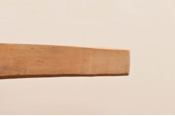 フランスアンティーク　天板極厚一枚板　素材そのままの風合いが魅力的な古い木味のフレンチ作業台(コンソールテーブル、ワークテーブル、飾り台、花台)(R-077763)