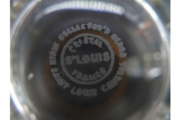 1983年　フランス　Saint Louis(サンルイ)　キリンビアマグコレクション　コレクターズグラス　金彩によるアザミの装飾が美しいビアマグ(KIRIN COLLECTORS GLASS、ジョッキ、グラス)(R-077764)