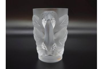 1986年　フランス　LALIQUE(ラリック)　キリンビアマグコレクション　コレクターズグラス　匠の技が光るビアマグ(クリスタルグラス、ジョッキ、KIRIN COLLECTORS GLASS、グラス)(R-077765)　
