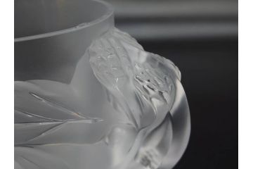 1986年　フランス　LALIQUE(ラリック)　キリンビアマグコレクション　コレクターズグラス　匠の技が光るビアマグ(クリスタルグラス、ジョッキ、KIRIN COLLECTORS GLASS、グラス)(R-077765)　