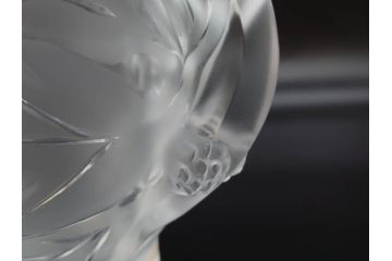 1986年　フランス　LALIQUE(ラリック)　キリンビアマグコレクション　コレクターズグラス　匠の技が光るビアマグ(クリスタルグラス、ジョッキ、KIRIN COLLECTORS GLASS、グラス)(R-077765)　