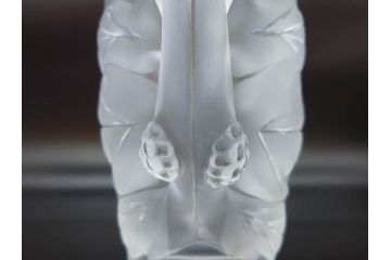 1986年　フランス　LALIQUE(ラリック)　キリンビアマグコレクション　コレクターズグラス　匠の技が光るビアマグ(クリスタルグラス、ジョッキ、KIRIN COLLECTORS GLASS、グラス)(R-077765)　