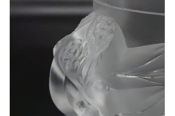 1986年　フランス　LALIQUE(ラリック)　キリンビアマグコレクション　コレクターズグラス　匠の技が光るビアマグ(クリスタルグラス、ジョッキ、KIRIN COLLECTORS GLASS、グラス)(R-077765)　