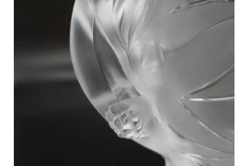 1986年　フランス　LALIQUE(ラリック)　キリンビアマグコレクション　コレクターズグラス　匠の技が光るビアマグ(クリスタルグラス、ジョッキ、KIRIN COLLECTORS GLASS、グラス)(R-077765)　