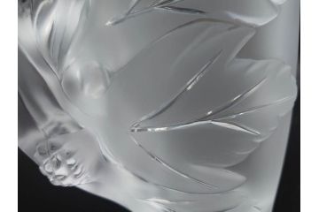 1986年　フランス　LALIQUE(ラリック)　キリンビアマグコレクション　コレクターズグラス　匠の技が光るビアマグ(クリスタルグラス、ジョッキ、KIRIN COLLECTORS GLASS、グラス)(R-077765)　