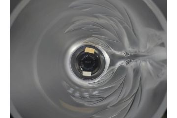 1986年　フランス　LALIQUE(ラリック)　キリンビアマグコレクション　コレクターズグラス　匠の技が光るビアマグ(クリスタルグラス、ジョッキ、KIRIN COLLECTORS GLASS、グラス)(R-077765)　