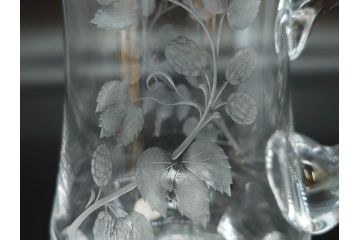 1985年　チェコ　Moser　モーゼル　キリンビアマグコレクション　コレクターズグラス　金彩　ビアジョッキ(KIRIN COLLECTORS GLASS、グラヴィール、ガラス)(R-077766)
