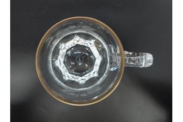 1985年　チェコ　Moser　モーゼル　キリンビアマグコレクション　コレクターズグラス　金彩　ビアジョッキ(KIRIN COLLECTORS GLASS、グラヴィール、ガラス)(R-077766)