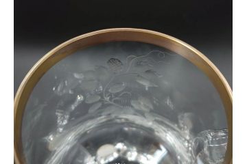 1985年　チェコ　Moser　モーゼル　キリンビアマグコレクション　コレクターズグラス　金彩　ビアジョッキ(KIRIN COLLECTORS GLASS、グラヴィール、ガラス)(R-077766)