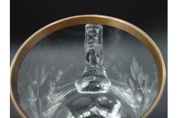 1985年　チェコ　Moser　モーゼル　キリンビアマグコレクション　コレクターズグラス　金彩　ビアジョッキ(KIRIN COLLECTORS GLASS、グラヴィール、ガラス)(R-077766)