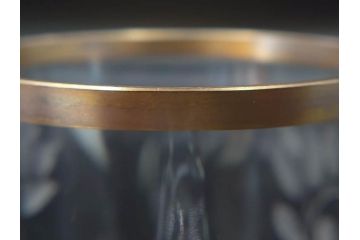 1985年　チェコ　Moser　モーゼル　キリンビアマグコレクション　コレクターズグラス　金彩　ビアジョッキ(KIRIN COLLECTORS GLASS、グラヴィール、ガラス)(R-077766)
