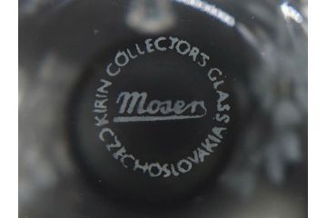 1985年　チェコ　Moser　モーゼル　キリンビアマグコレクション　コレクターズグラス　金彩　ビアジョッキ(KIRIN COLLECTORS GLASS、グラヴィール、ガラス)(R-077766)