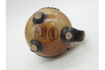 ドイツ　MERKELBACH(メルケルバッハ)　　限定3000　503/3000　524/3000　丸いフォルムとユニークなモチーフが可愛らしいビアマグ2点セット(蓋付き、ビールジョッキ、陶器、1757年、1902年、外箱付)(R-077767)