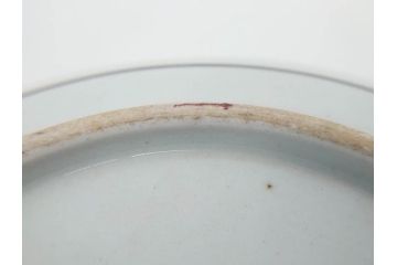 明治期　九谷焼　色絵　花鳥図　約16cm　5.1寸　細かな彩色が美しい中皿5枚セット(裏印、金彩、器、うつわ、和食器、和皿、五寸一分)(R-077772)
