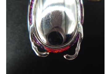 オーストリア　SWAROVSKI(スワロフスキー)　上品な輝きを放つペンダント&スターオーナメント(アクセサリー、首飾り、ネックレス、昆虫、クリスマスデコレーション、アクセサリー、装飾物、星、外箱付き)(R-077776)