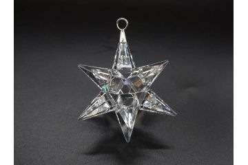 オーストリア　SWAROVSKI(スワロフスキー)　上品な輝きを放つペンダント&スターオーナメント(アクセサリー、首飾り、ネックレス、昆虫、クリスマスデコレーション、アクセサリー、装飾物、星、外箱付き)(R-077776)