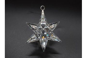 オーストリア　SWAROVSKI(スワロフスキー)　上品な輝きを放つペンダント&スターオーナメント(アクセサリー、首飾り、ネックレス、昆虫、クリスマスデコレーション、アクセサリー、装飾物、星、外箱付き)(R-077776)