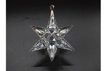 オーストリア　SWAROVSKI(スワロフスキー)　上品な輝きを放つペンダント&スターオーナメント(アクセサリー、首飾り、ネックレス、昆虫、クリスマスデコレーション、アクセサリー、装飾物、星、外箱付き)(R-077776)
