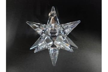 オーストリア　SWAROVSKI(スワロフスキー)　上品な輝きを放つペンダント&スターオーナメント(アクセサリー、首飾り、ネックレス、昆虫、クリスマスデコレーション、アクセサリー、装飾物、星、外箱付き)(R-077776)