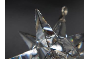 オーストリア　SWAROVSKI(スワロフスキー)　上品な輝きを放つペンダント&スターオーナメント(アクセサリー、首飾り、ネックレス、昆虫、クリスマスデコレーション、アクセサリー、装飾物、星、外箱付き)(R-077776)